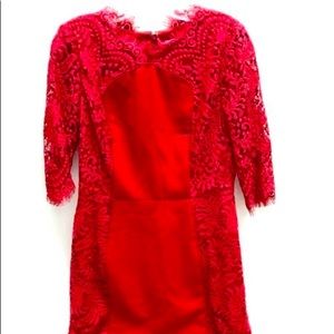 Red with lace Antonio Melani Dress